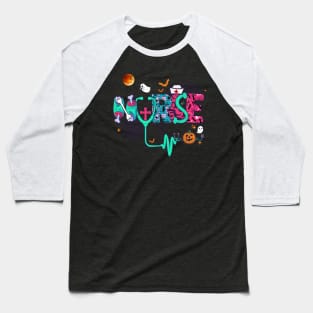 Cute Halloween Nurse Baseball T-Shirt